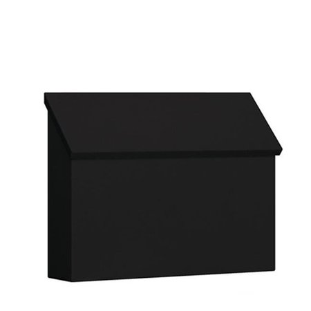 SALSBURY INDUSTRIES Salsbury 4610BLK Standard Horizontal Style Traditional Mailbox In Black 4610BLK